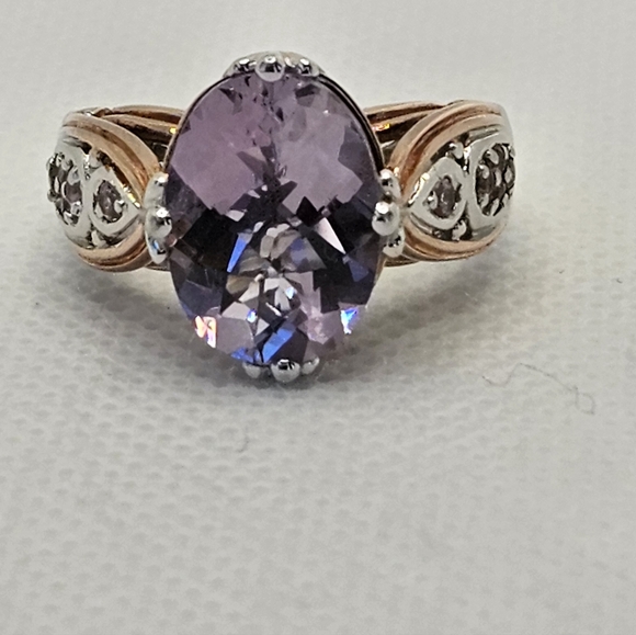 Authentic Victoria Wieck Kunzite & Tourmaline Ring Size 8! - Picture 5 of 10